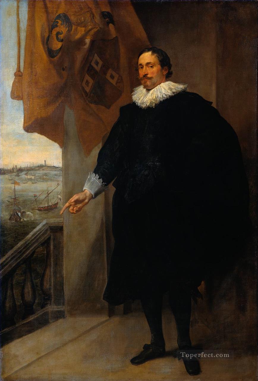 Nicolaes van der Borght Merchant of Antwerp Baroque court painter Anthony van Dyck Oil Paintings